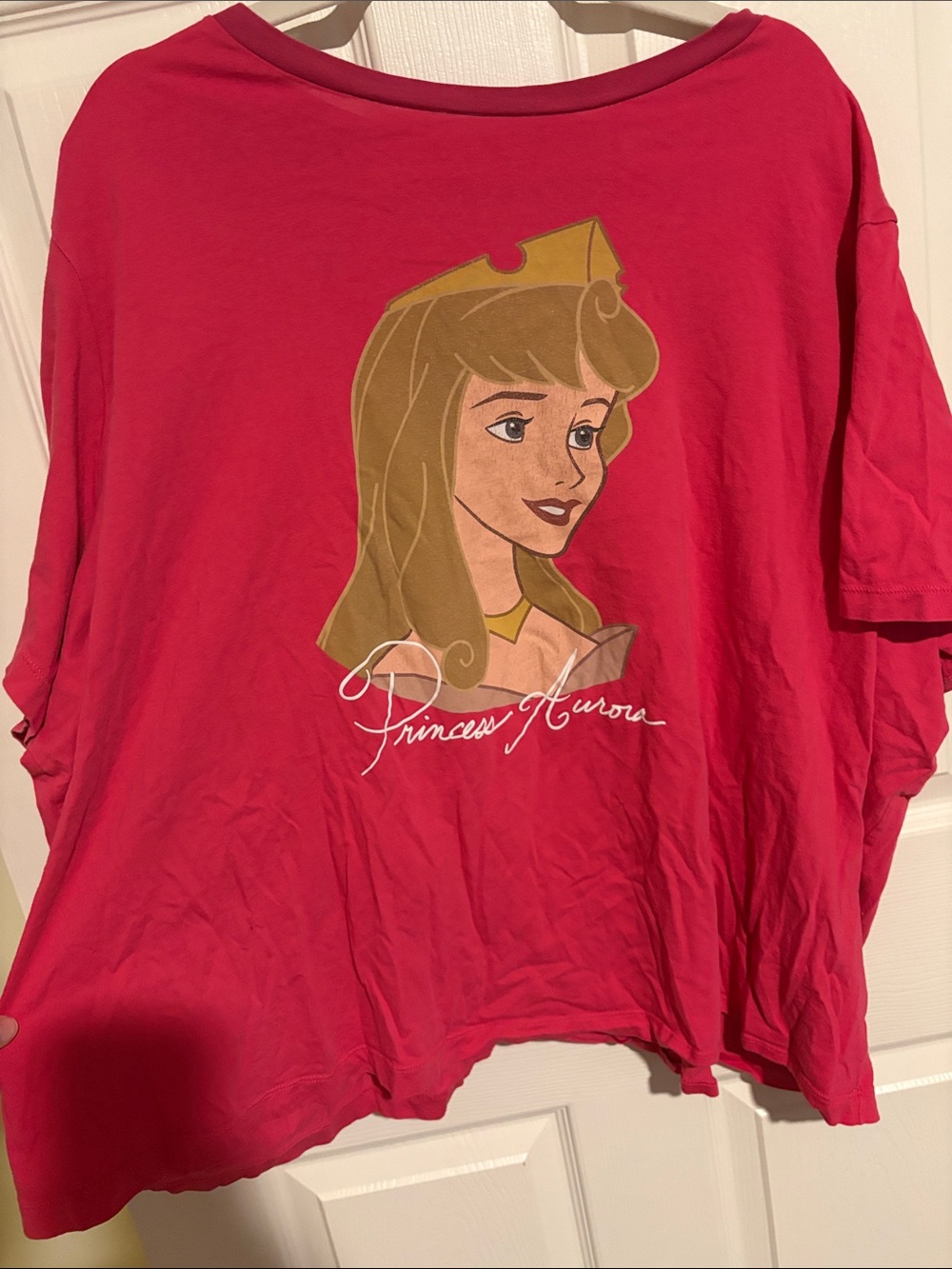 Disney Pink Princess Aurora Graphic Short Sleeve Tee
